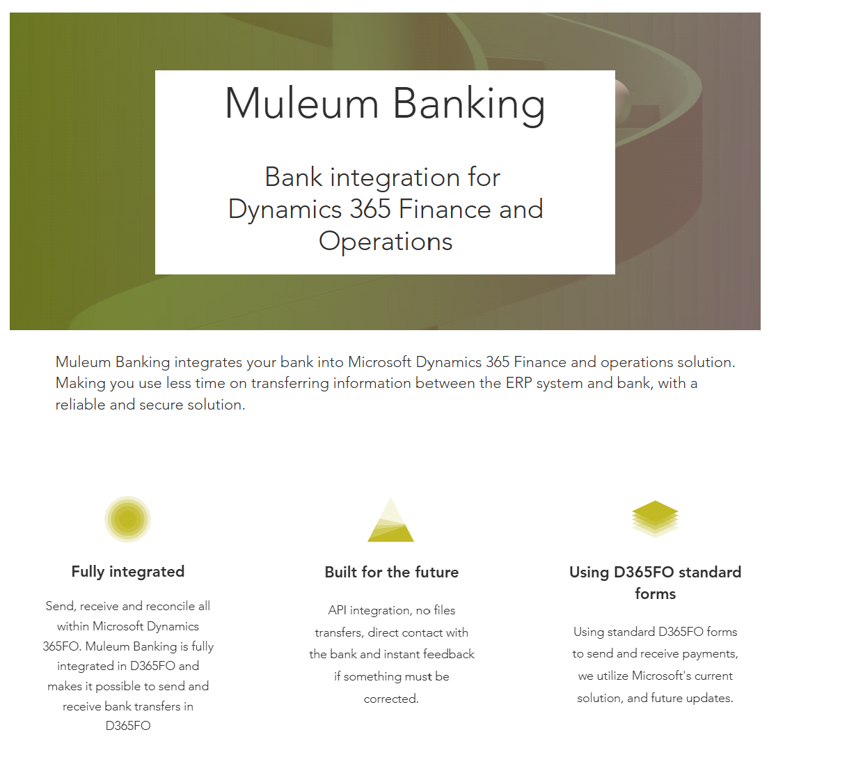 Presentasjonen av Banking by Muleum før prosjektet